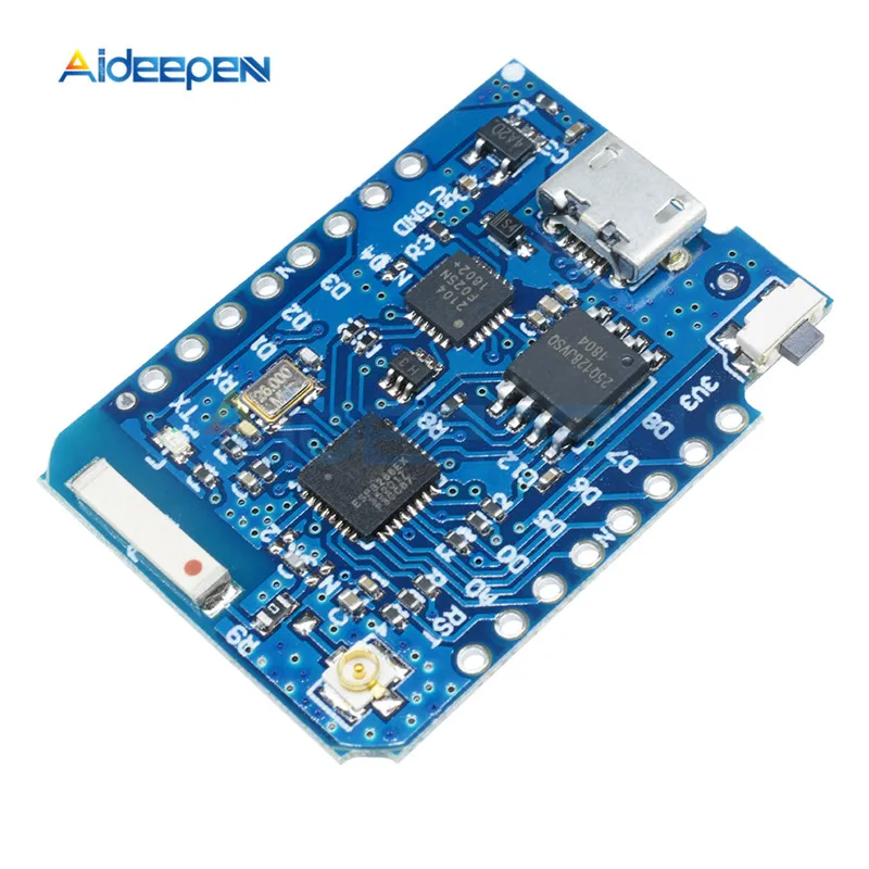 Для WEMOS D1 Mini Pro 16M Bytes внешний антенный разъем ESP8266 ESP-8266EX CP2104 Micro USB WIFI макетная плата
