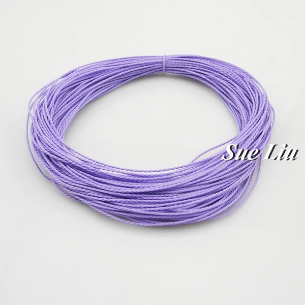 Lavender TW10 1 мм 28-Цвет Тайвань верх из полиэстера с пропиткой скрученный шнур из керамического волокна макраме браслет нить ремесленника шнура для изготовления ювелирных изделий-20YDS каждую деталь - Цвет: Lavender TW10