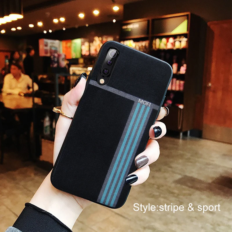 Чехол для Xiaomi Mi9 Se чехол задней панели спортивный с узором в полоску желтый Mi 9Se |