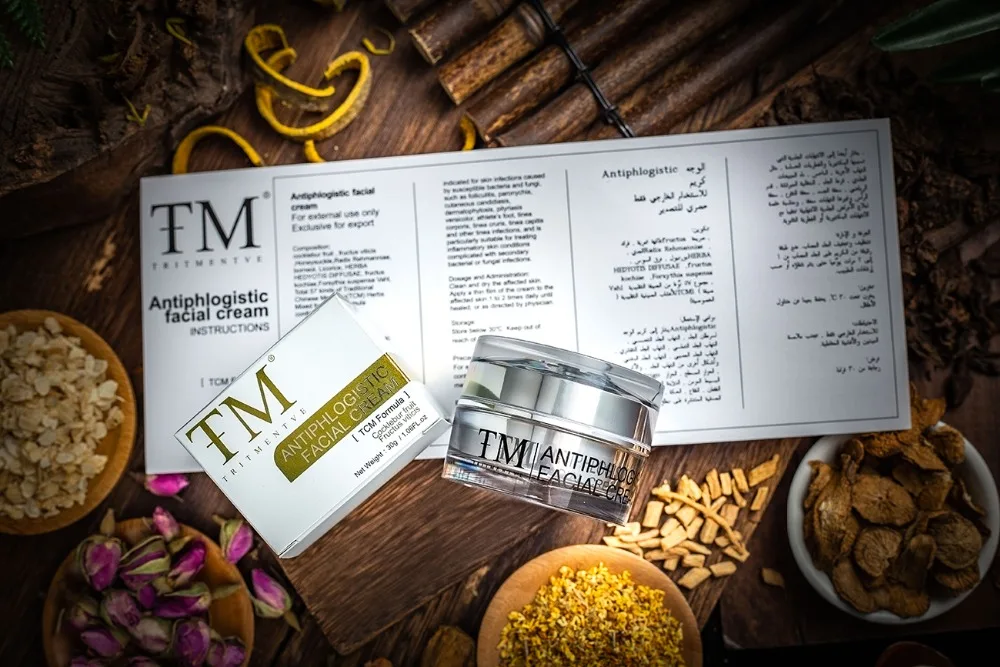 TRITMENTVE антифлогистический крем для лица формула TCM рассеивающая боль очищающая