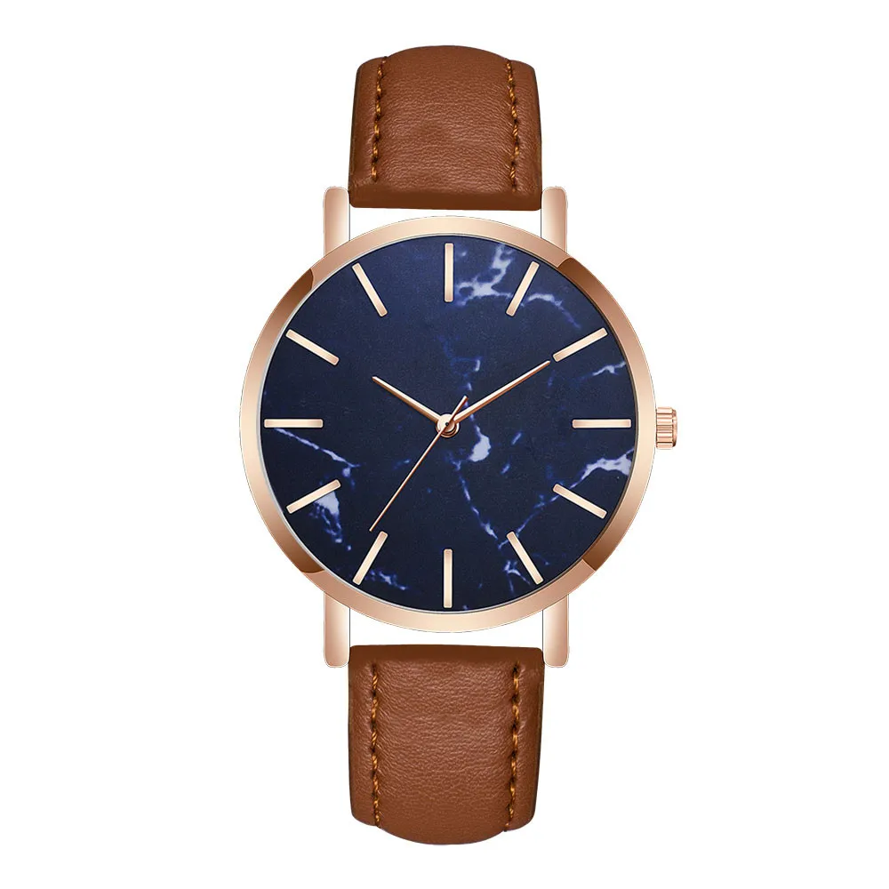 Мужские коричневые кожаные кварцевые наручные часы Reloj de hombre W|Кварцевые мужские