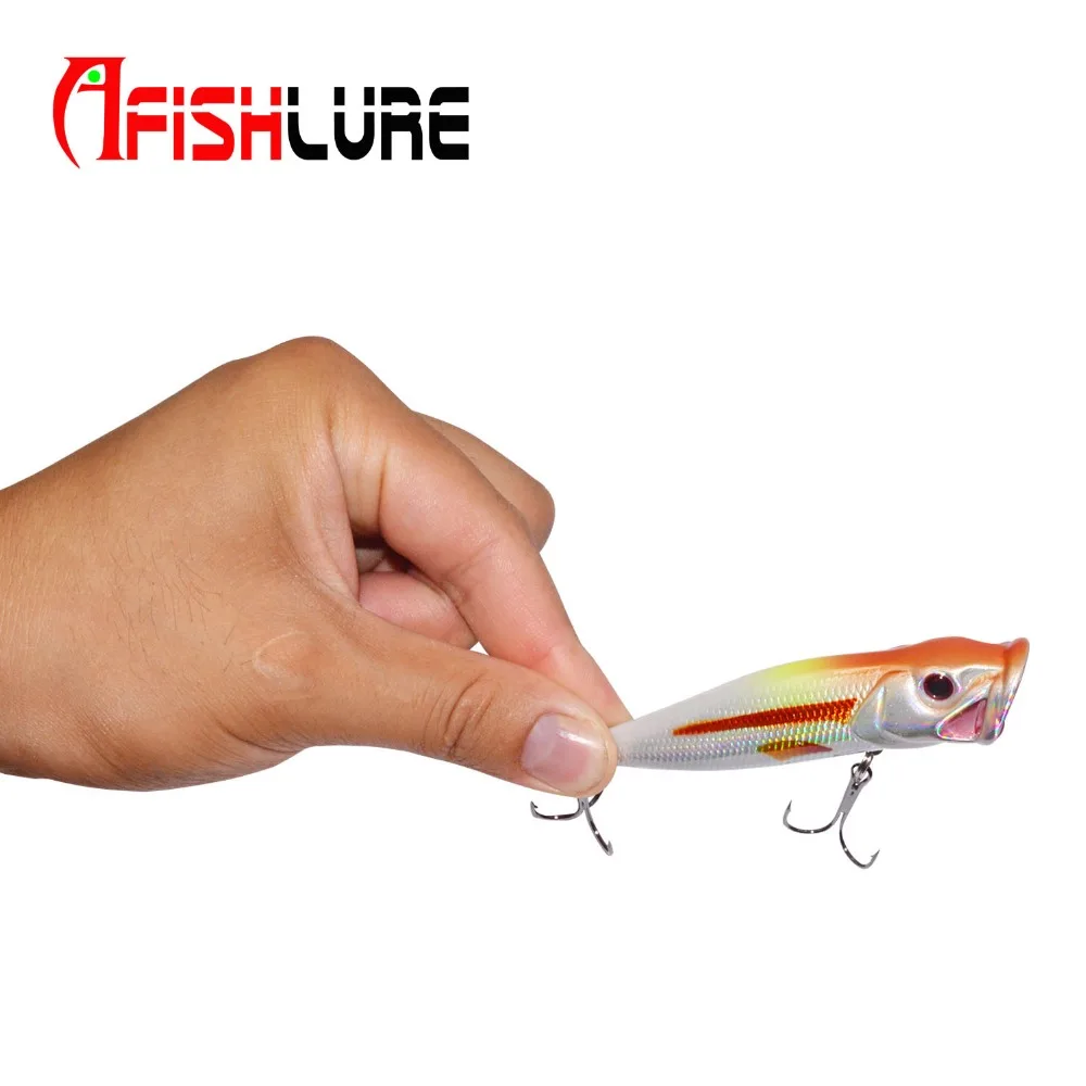 ABS Пластик приманка для ловли рыбы твердая тела приманки Поппер 66 мм 7 4 г Топ воды