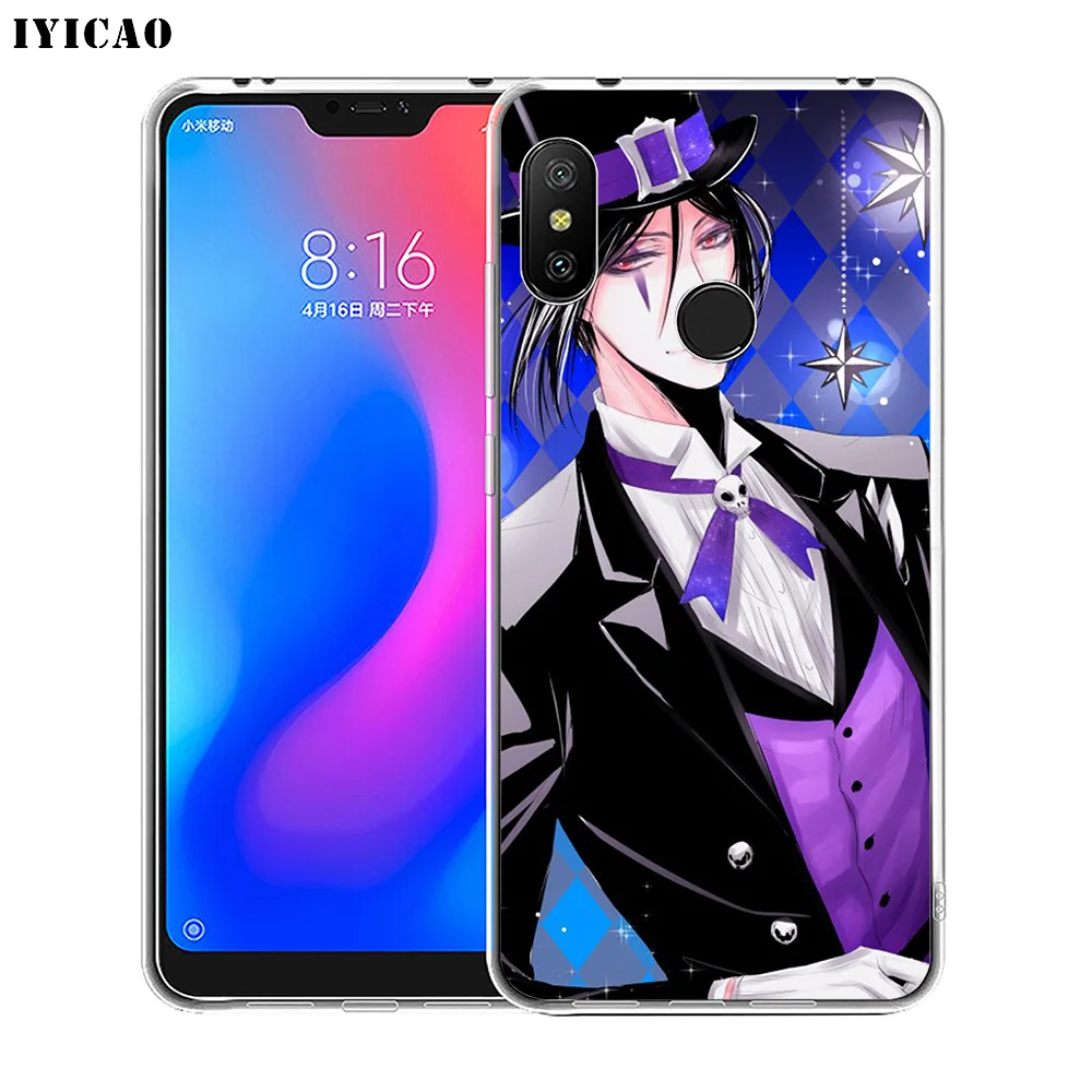 IYICAO Черный Дворецкий Себастиан мягкий силиконовый чехол для телефона Xiaomi Redmi 4A 5A