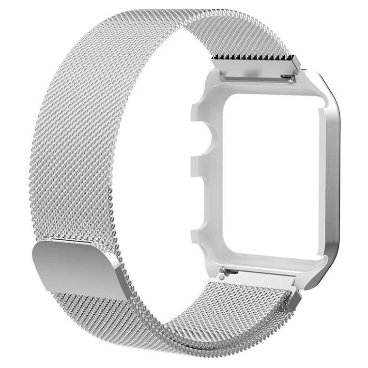 silver Hangrui ремешок для Apple Watch группа 42 мм 38 мм для applewatch 3 2 1 запястье Нержавеющая сталь браслет ссылка Миланского магнит - Цвет: silver