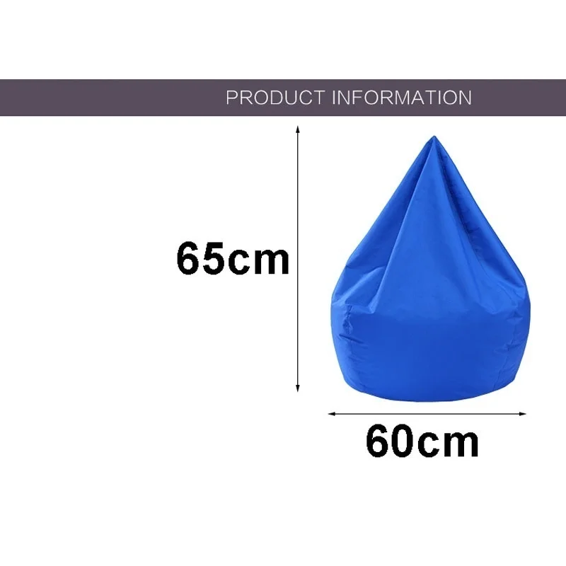 Водонепроницаемый чучело мешок кресло Оксфорд крышка молния Beanbag игрушки Мягкие