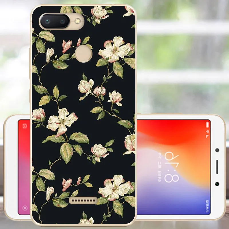 Защитный чехол FANATU для Xiaomi Redmi 6, мягкий силиконовый чехол с милым принтом, бампер для Redmi 6, чехол 5,45, чехол для Xiomi Redmi 6, чехол для телефона