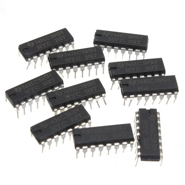 25 шт. SN74HC595N 74HC595 74HC595N HC595 DIP-16 8 бит регистр ИС Интегральные схемы | Электронные