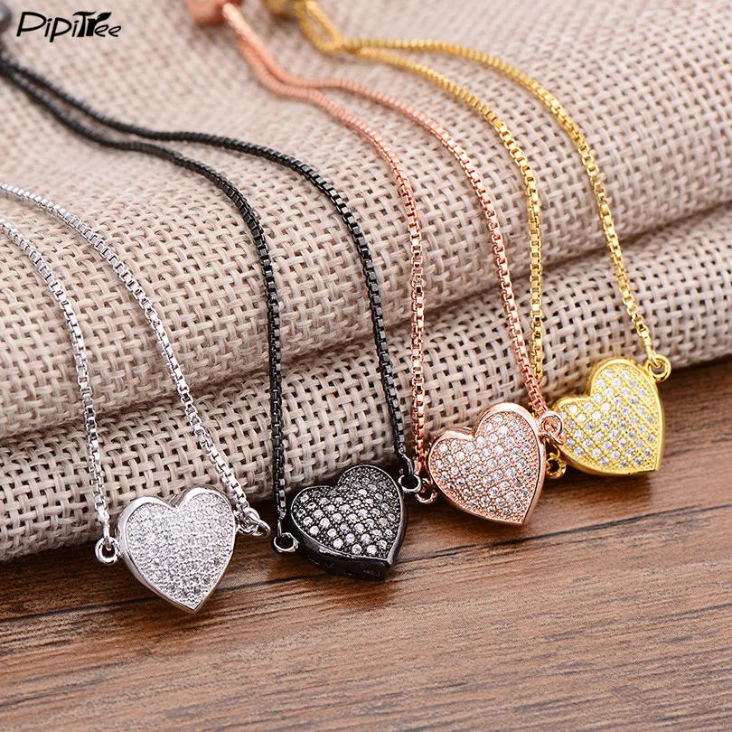 Роскошный Бриллиантовый Браслет Pipitree украшения для влюбленных медная цепочка