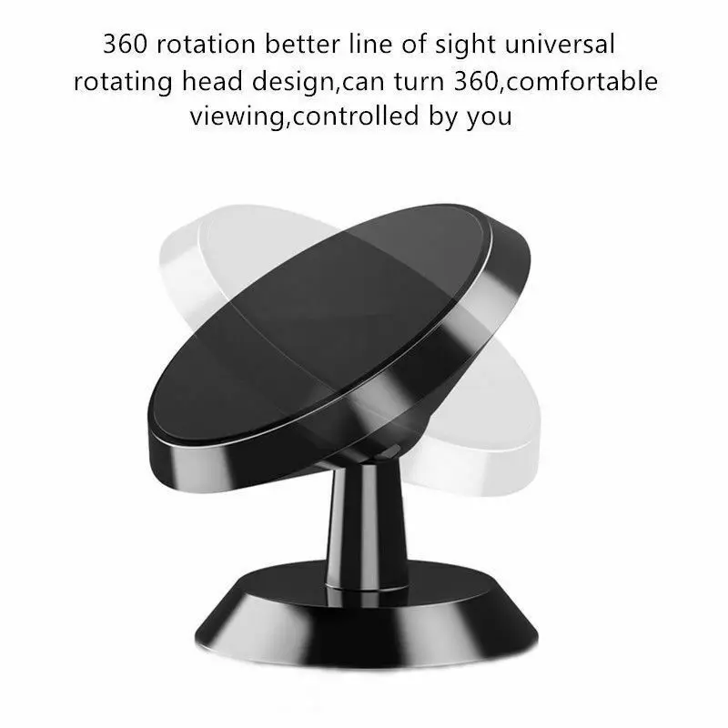 Универсальный магнитный автомобильный держатель на 360 градусов вращающийся