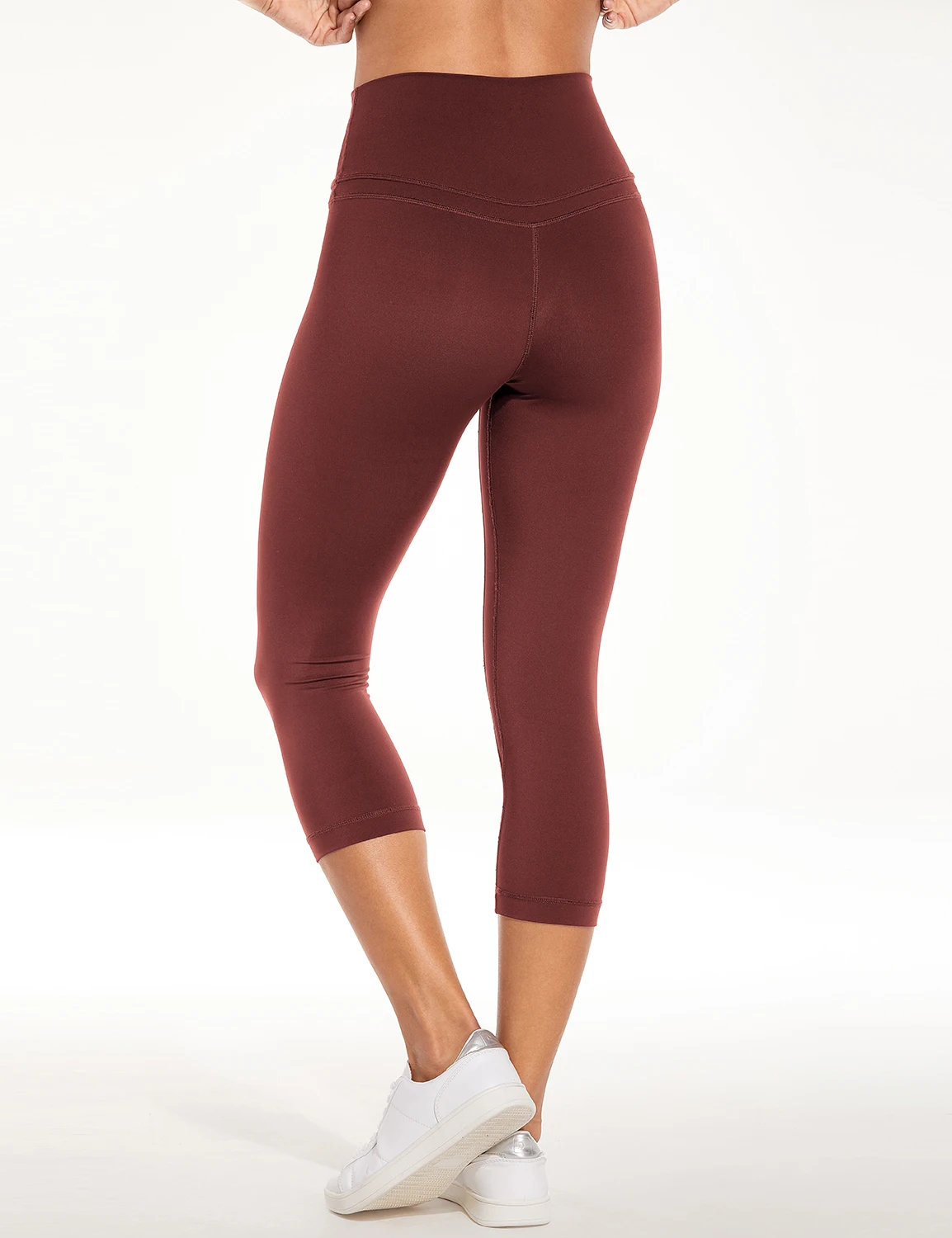 Savannah04 CRZ YOGA Для женщин голый чувство Высокая Талия Активные Брюки укороченные колготки Капри для занятий йогой - Цвет: Savannah04