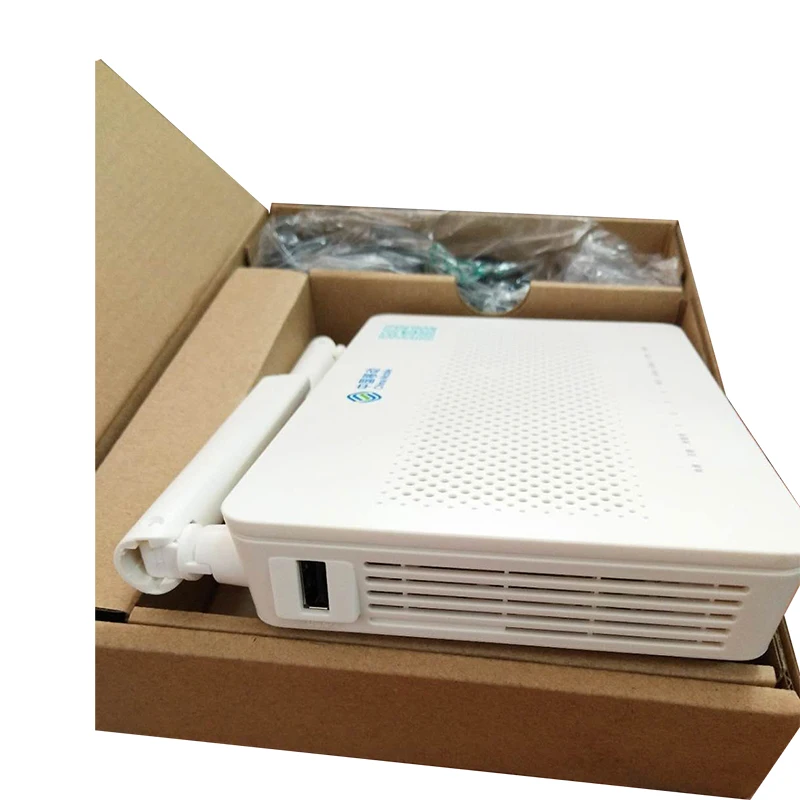 4 шт. huawei GPON ONU HS8546V5 оптоволоконная сеть ont маршрутизатор 4GE+ 1TEL+ 2USB+ Wifi с английской прошивкой такая же функция, как HS8546V