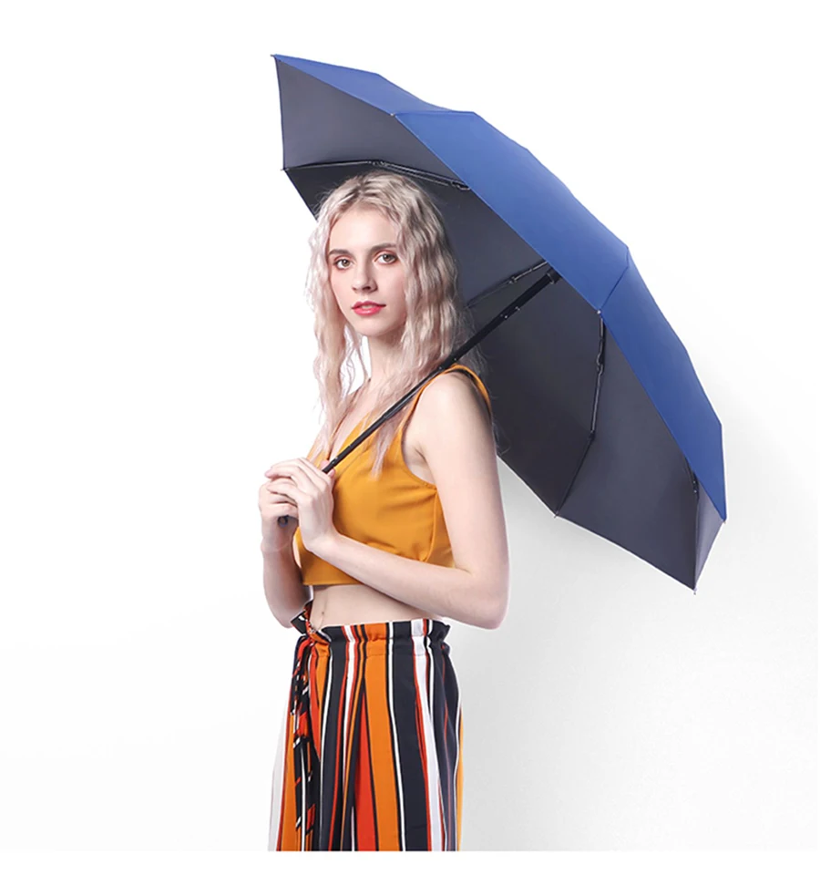 Складной зонт автоматическая сумка дождевик цветок украшение черный для детей