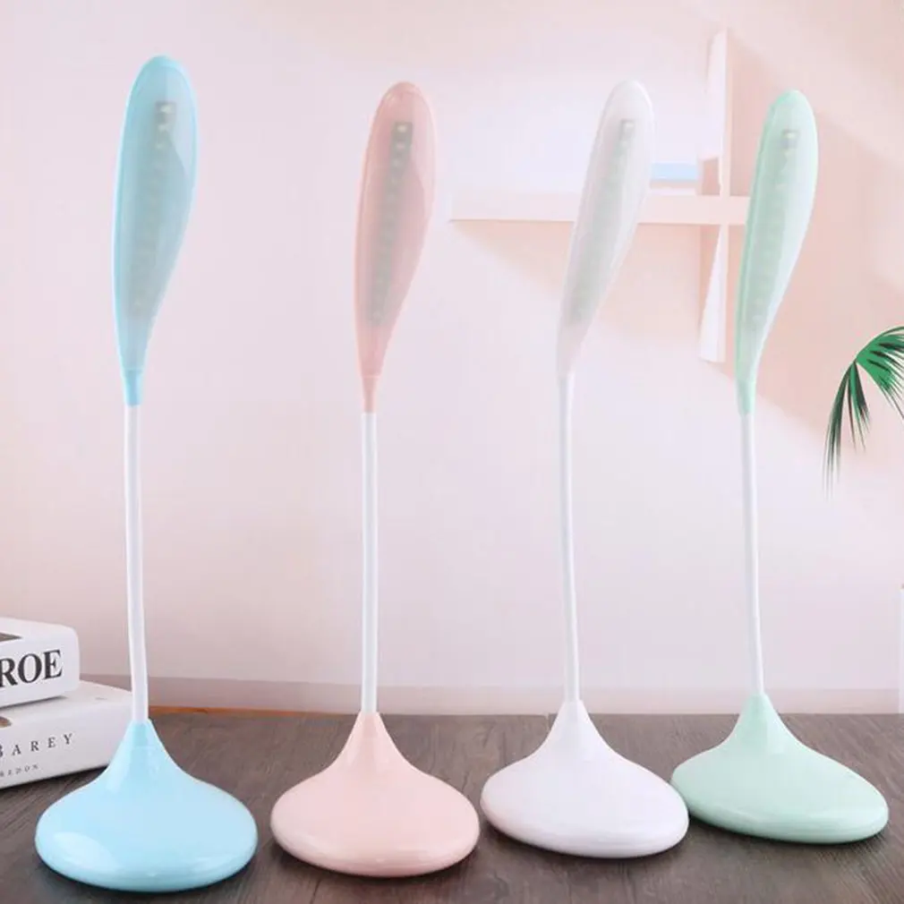 USB Charging Cartoon Table Lamp Finger Sense Switch LED Eye Protection Foldable Dormitory Reading Leather Sale | Лампы и освещение