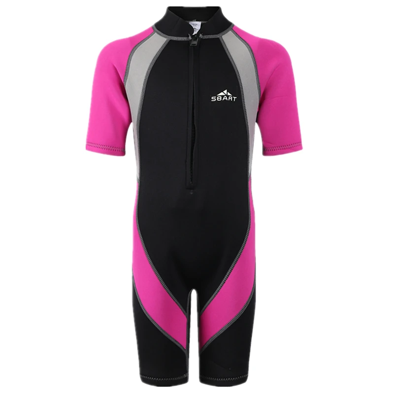 Неопреновый Детский Гидрокостюм для девочек и мальчиков Цельный купальник