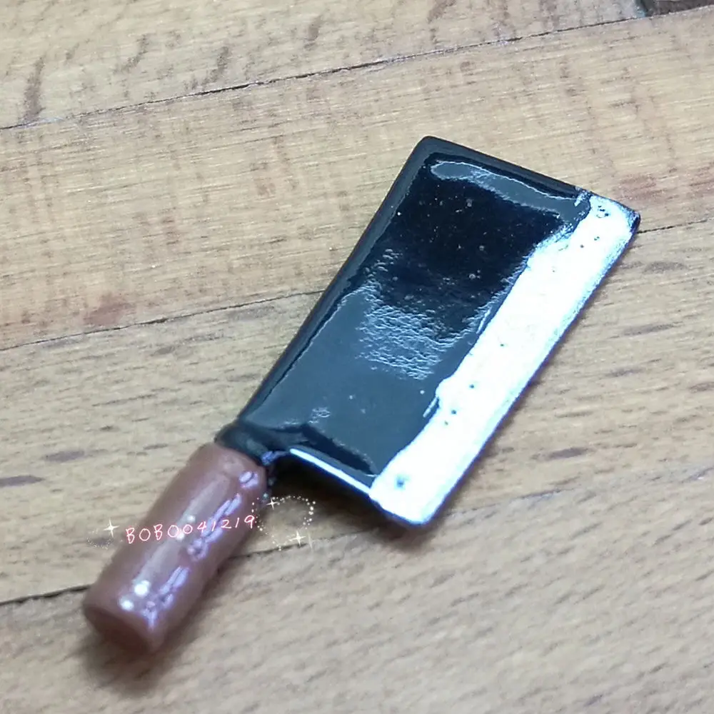 Кукольный домик миниатюрная 1:12 Игрушка кухонный металлический нож Длина 3 см