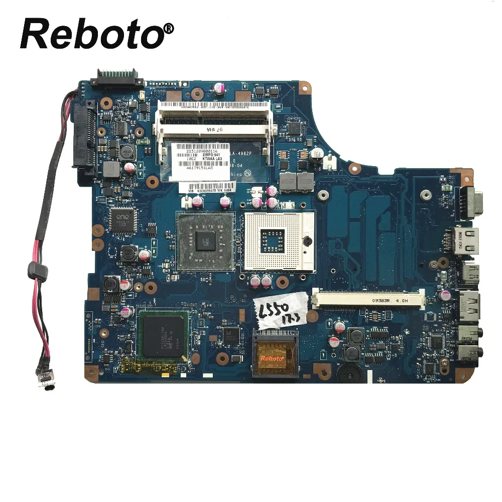 Материнская плата для ноутбука Toshiba satellite L550 L555 17 3 дюйма системная DDR3 KSWAA LA 4982P