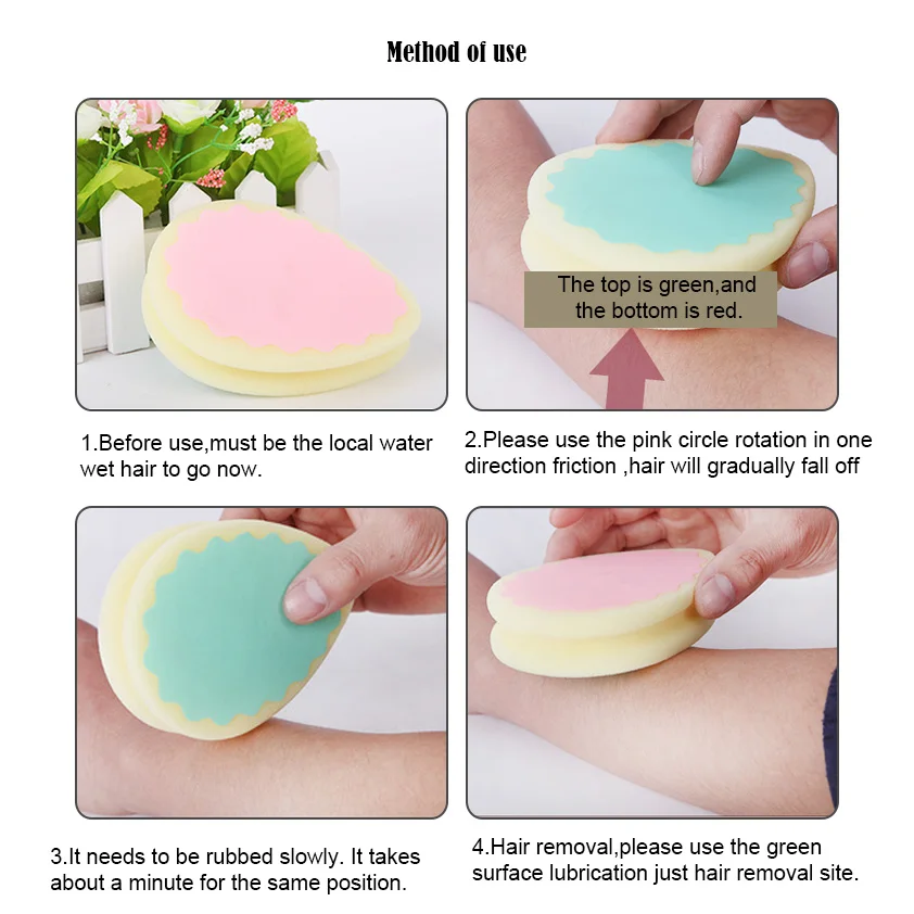 1/2 шт. волшебная безболезненная губка для депиляции инструмент удаления волос на