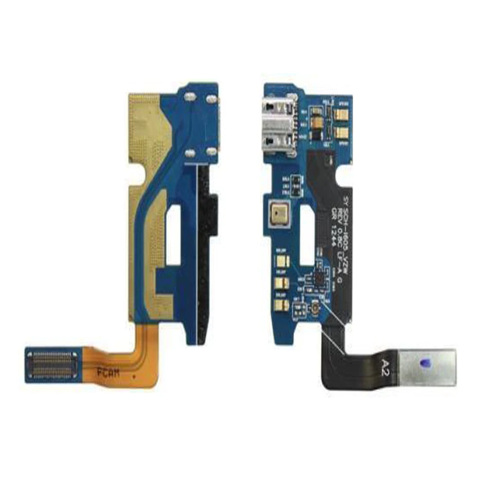 SRJTEK Новый USB гибкий кабель для SAMSUNG Galaxy Note 2 II LTE 4G N7105 зарядный порт с микрофоном |
