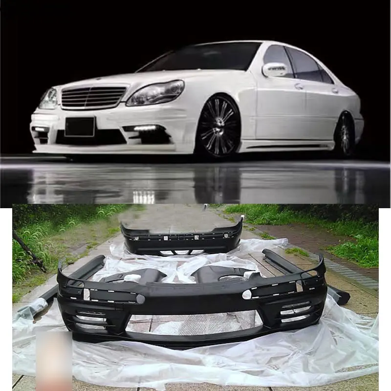 Комплект кузова автомобиля W220 S320 S350 FRP Неокрашенная Передняя и задняя боковая