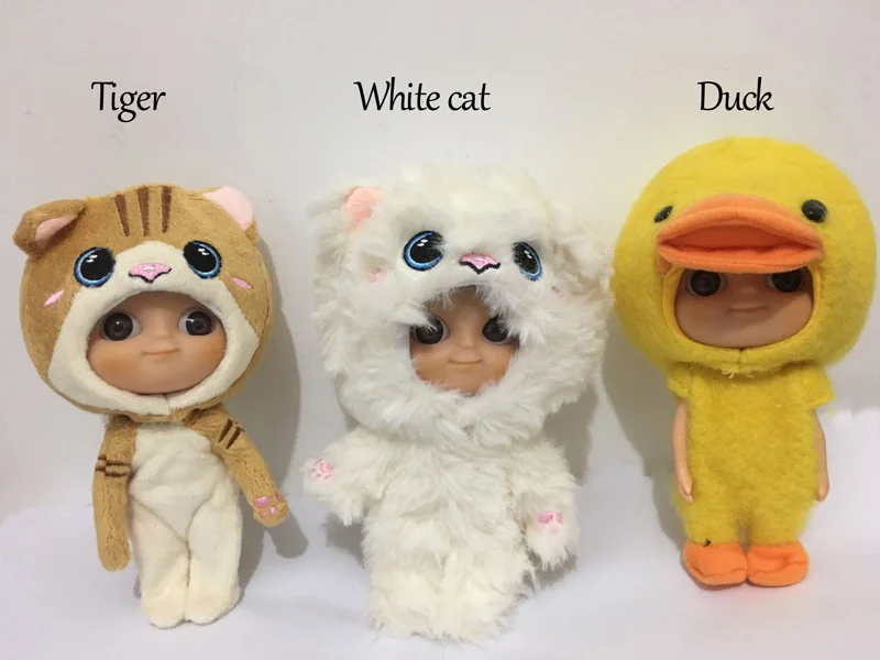 TIGER  DUCK  WHITE CAT DOLL CUTE GIFTS AND  CUSTOM MADE DESIGN CHARGE