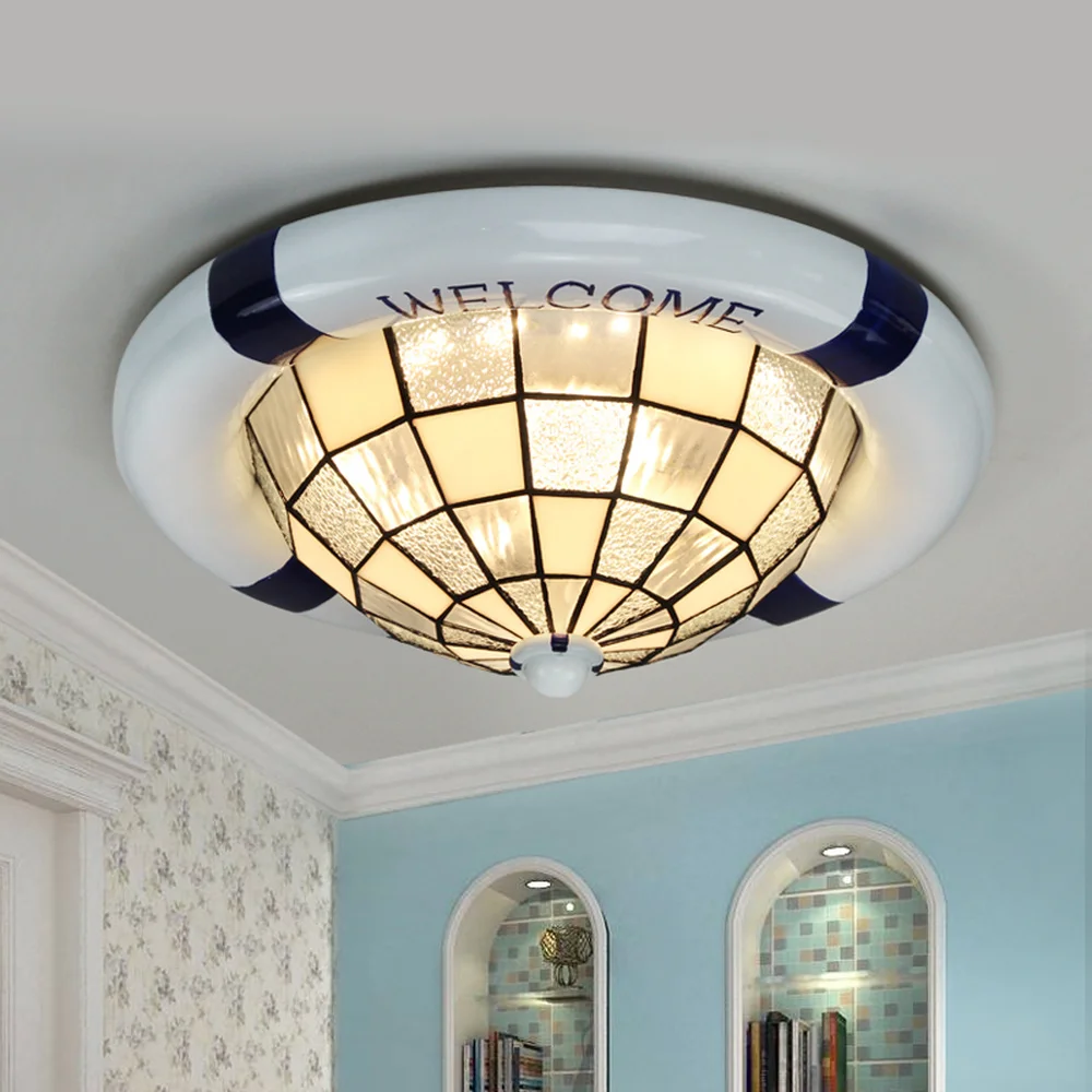 

Mediterranean children's room light American European Nordic bedroom ceiling lamp personality boy room light led lamp LU8281102