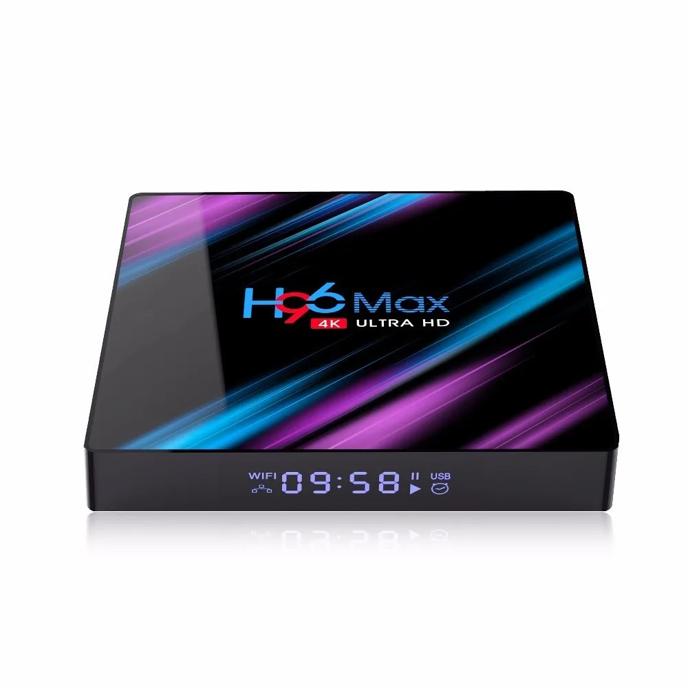 H96 Max android 9 0 Smart Tv Box Rk3318 Bluetooth4.0 Поддержка 3d 4 k 60fps Hdr 2 4g/5g Wi Fi Hd медиаплеер PK t95