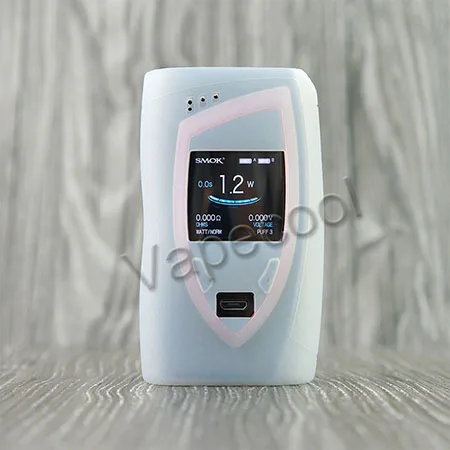 Transparent 2 шт SMOK Devilkin 225 W силиконовый чехол с силиконовым покрытием для кожи и силиконовых втулок, наклейка для Vape Smok Devilkin 225 W TC box mod - Цвет: Transparent