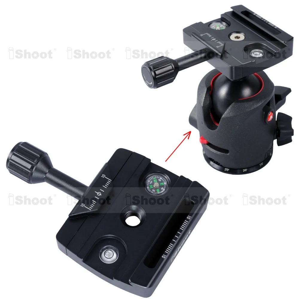 Зажим для Manfrotto 490 494 496 498 054 055 057 200PL 410PL RRS BH55 BH40 BH30 BH25 Arca БЫСТРОРАЗЪЕМНАЯ пластина с