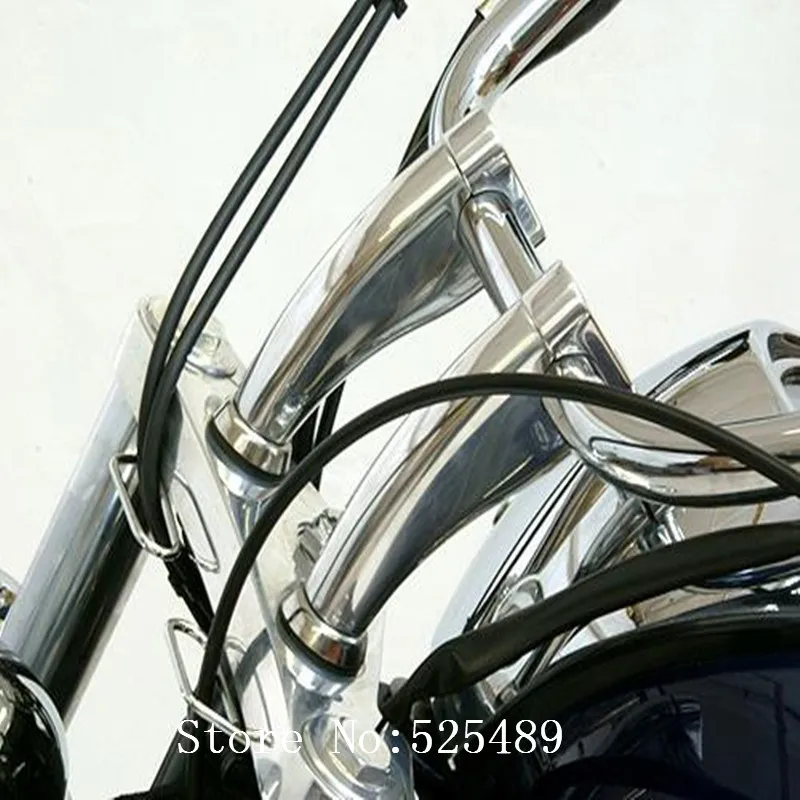 2x Motorcycle Handlebar Risers CNC Chrome 1&quot 25mm For Honda Suzuki Yamaha Kawasaki Vulcan 900 Harley Davidson Cruisers Sportster |