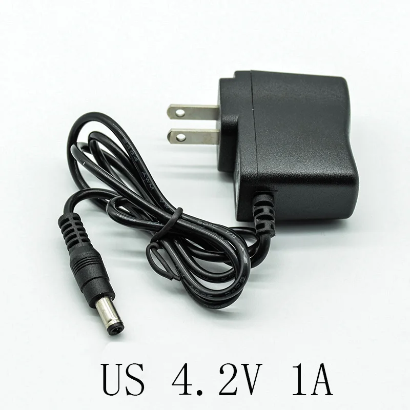 US 4.2V1A MiNi AC адаптер конвертер DC 3 V/4,2/5/9/12 V 1A 1000mA 0.5A/500mA Питание Зарядное устройство штепсельная вилка американского стандарта 5,5 мм* 2,5 мм(2,1 мм) схема соединений для настройки переменного тока в постоянный светильник - Цвет: US 4.2V1A MiNi
