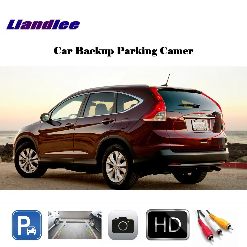 Задняя Автомобильная камера заднего вида Liandlee для Honda CR V/CRV 2013 2015 / HD CCD задняя