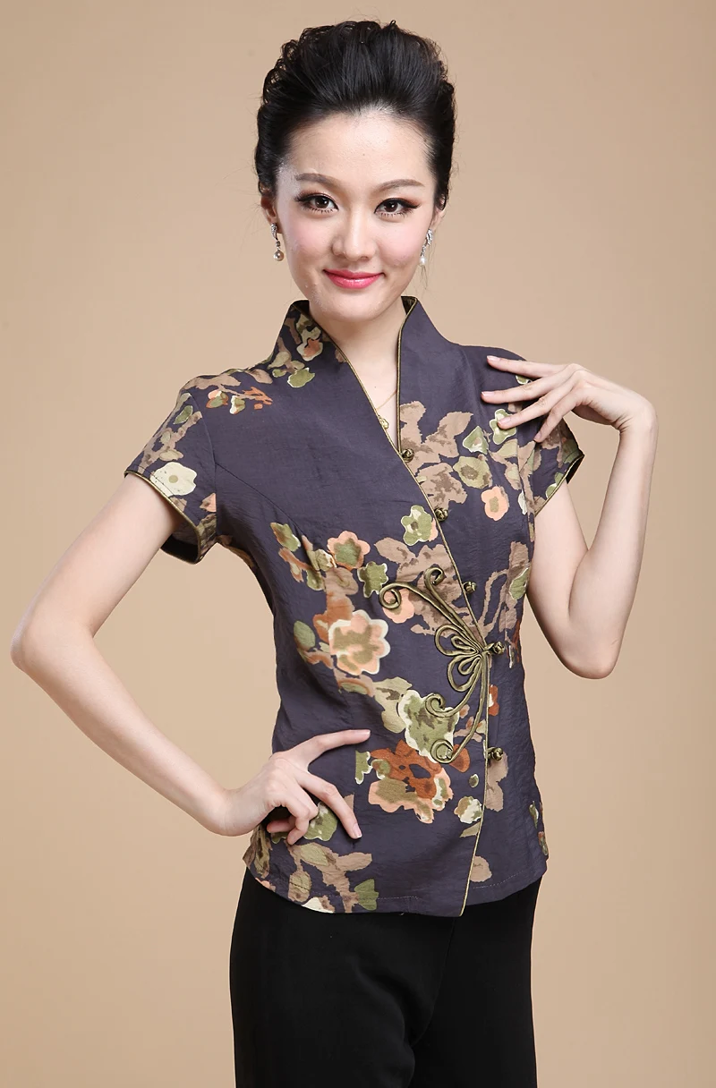 Женские китайские Топы hanfu Топ китайская рубашка Женский китайский топ Восточный льняной китайский стиль Женская одежда