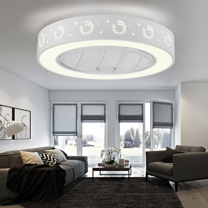 

Новый светильник для потолочного вентилятора, лампа для ресторана, спальни, с отрицательными ионами, с дистанционным управлением, современ...