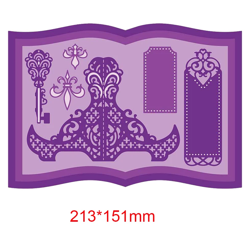 Сборник рассказов металлические высекальные формы Закладка для книги 3D