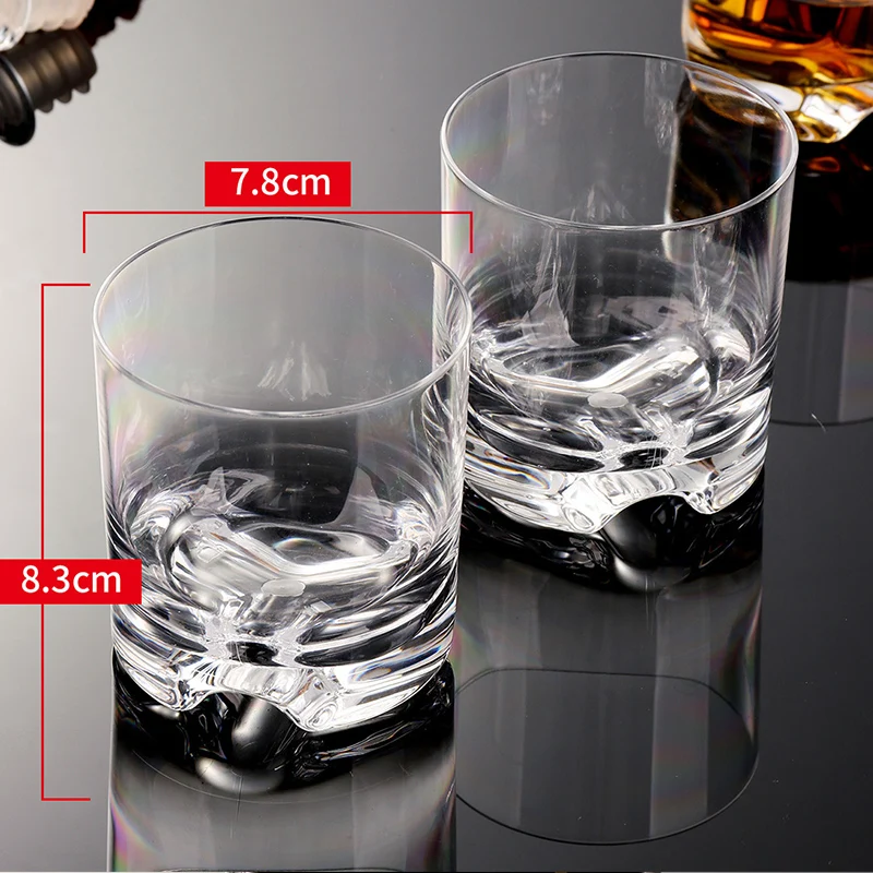 

ORZ 4PCS Unbreakable Beer Cup Whisky Beverages Coffee Mug Transparent Acrylic Water Drinks Cups Home Bar Hotel Drinkware Set