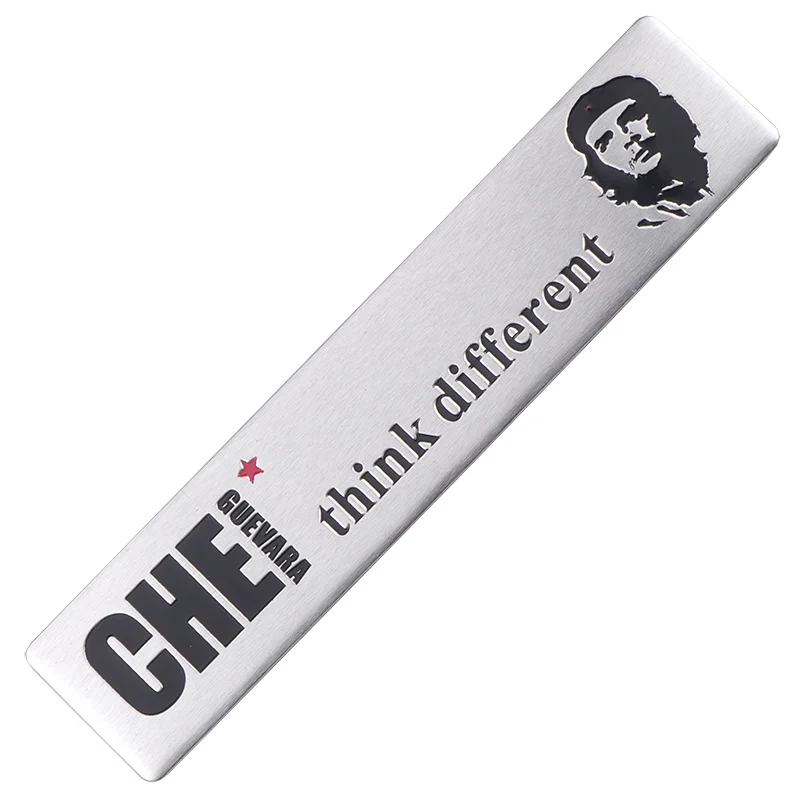 3D автомобильный Стайлинг CHE Guevara, эмблема, наклейки, металлические царапины, покрытие, украшение автомобиля, индивидуальные креативные авто аксессуары - Название цвета: 2.6X12CM