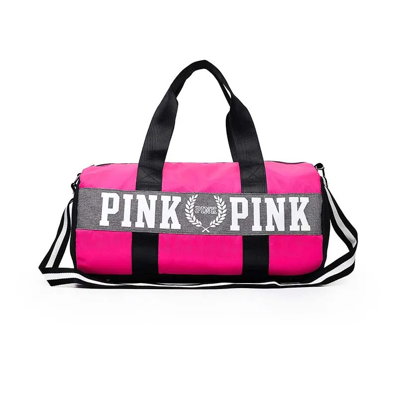 Travel Bag 3 Raisvern, зима, Розовый Повседневный Спортивный костюм с буквенным принтом, Женский комплект из 2 предметов, топ и штаны на молнии, худи, сексуальный свитшот, спортивный костюм - Цвет: Travel Bag 3