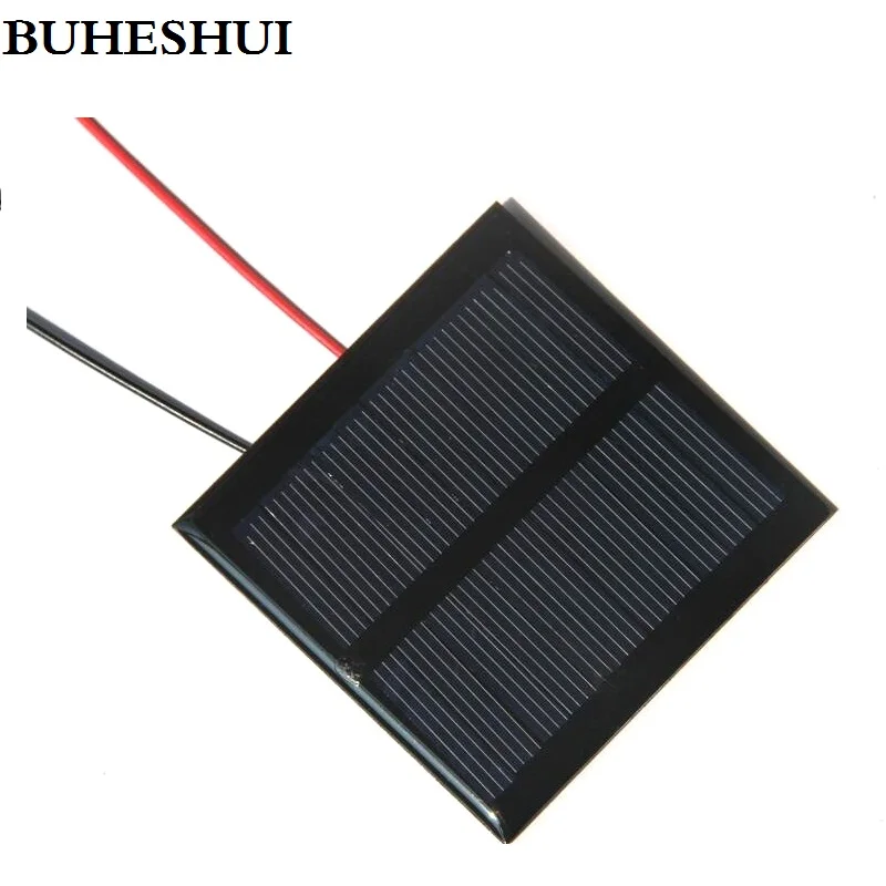 BUHESHUI 0 6 W 5 V солнечная батарея поликристаллический модуль панели солнечных