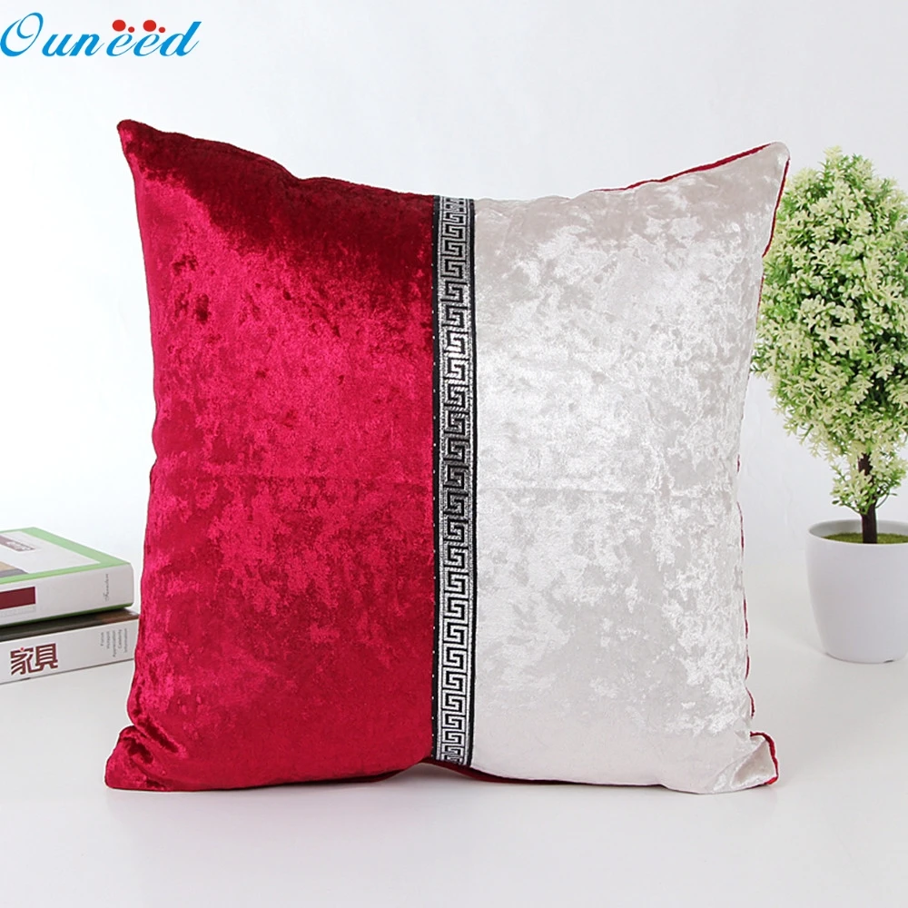 Ouneed 45x45 см счастливый высокое качество красота дома De Coussin семь видов фарфоровый чехол для подушки кафе домашний декор Чехлы для подушек