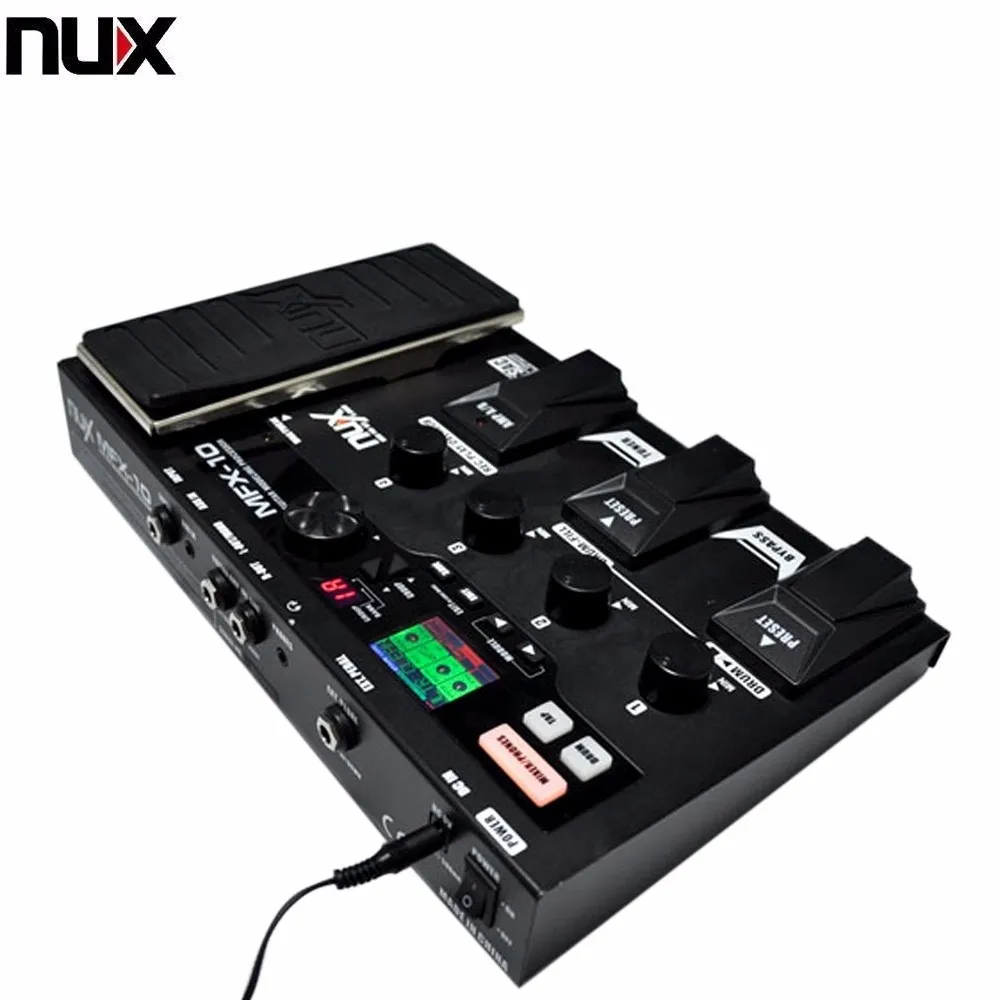 NUX MFX-10 моделирование Гитарный процессор гитарный эффект педаль рекордер для ударных 55 эффект 72 предустановленный Многофункциональный