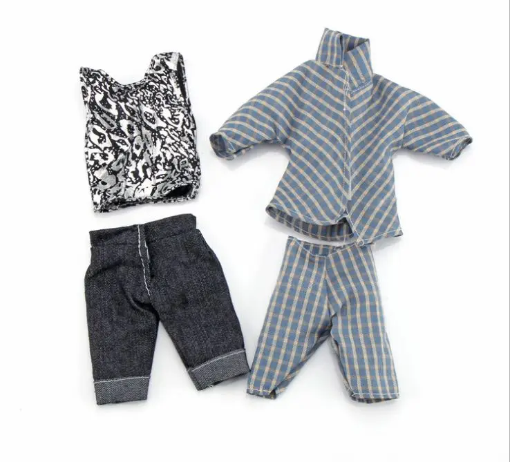 Рубашка + брюки/комплект модный костюм летняя одежда для Барби мальчиков Кен