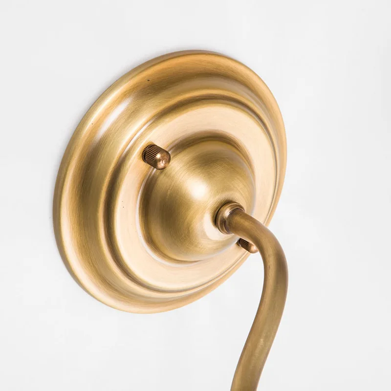 Современный настенный светильник из настоящей меди настенные бра тканевый