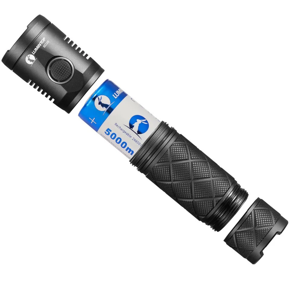 LUMINTOP SD26 с 26650 Батарея супер яркий 1000 люмен фонарик Перезаряжаемые света кри XP L HD