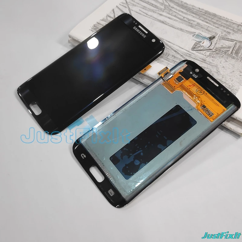 G935F для samsung Galaxy S7Edge G935S L K ЖК-дисплей сенсорный экран дигитайзер 5,5 ''Супер AMOLED с рамкой