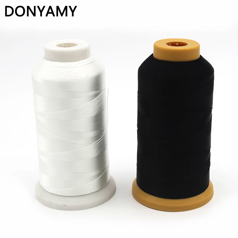 DONYAMY Hige Плотная нейлоновая белая блестящая швейная нить 1400 ярдов 210D подходит для