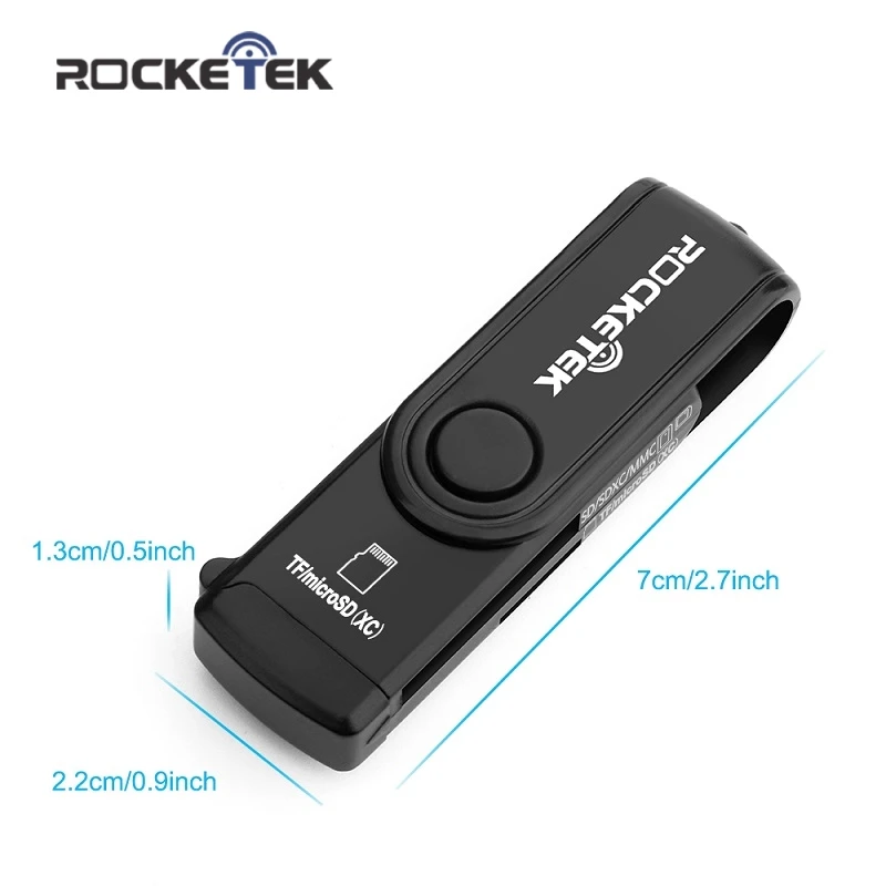 Rocketek Тип c usb OTG телефон type-c мульти 2 в 1 кардридер памяти адаптер SD TF micro ПК