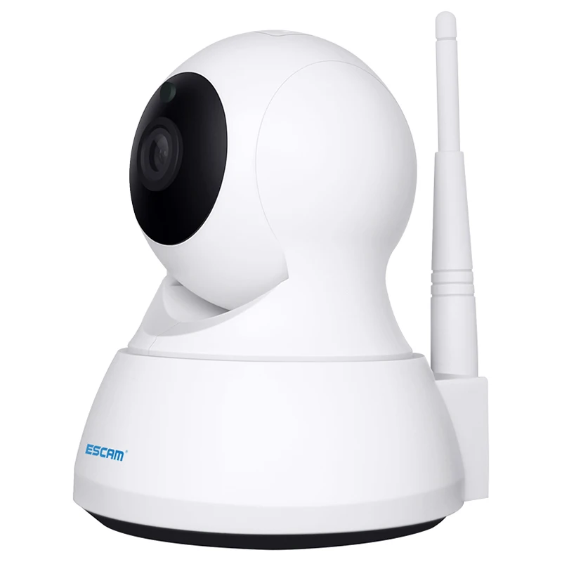 ESCAM QF007 IP Network Camera 1MP 720P WiFi IR Alarm Pan/Tilt camera Support 64G TF CARD (No Card In Package) | Безопасность и