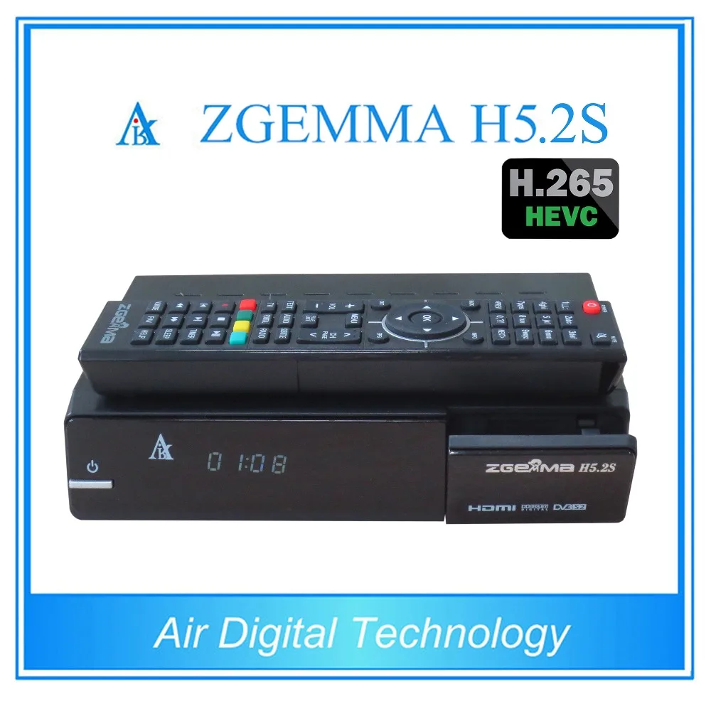2 шт./лот zgemma h5.2s двойной тюнер dvb s2 спутниковый ресивер h.265 декодер|dvb s2|tuner s2dvb satellite