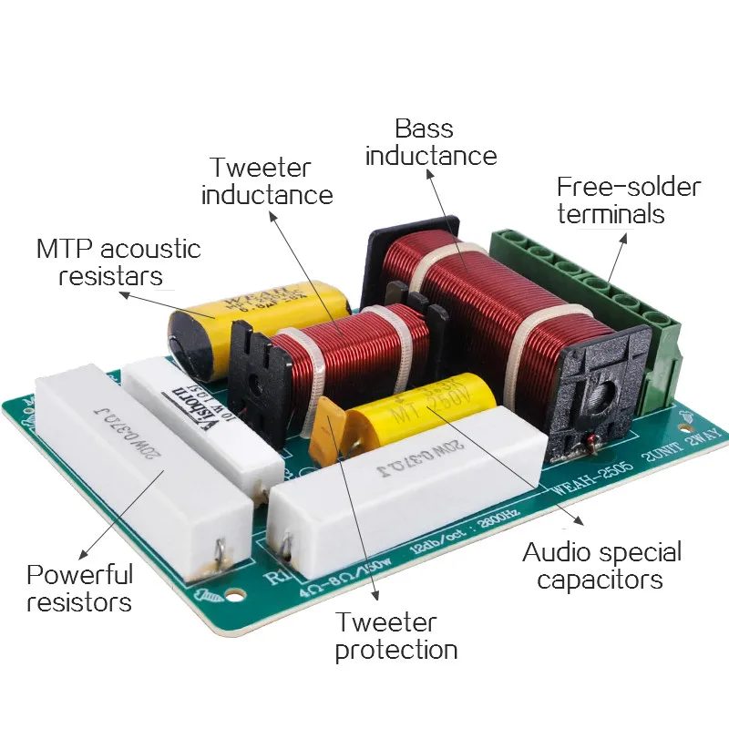 AIYIMA 200W Crossover HIFI High Quality 2way Speaker Frequency Board Divider DIY 1/2 Dividers Home Car Audio System | Электроника