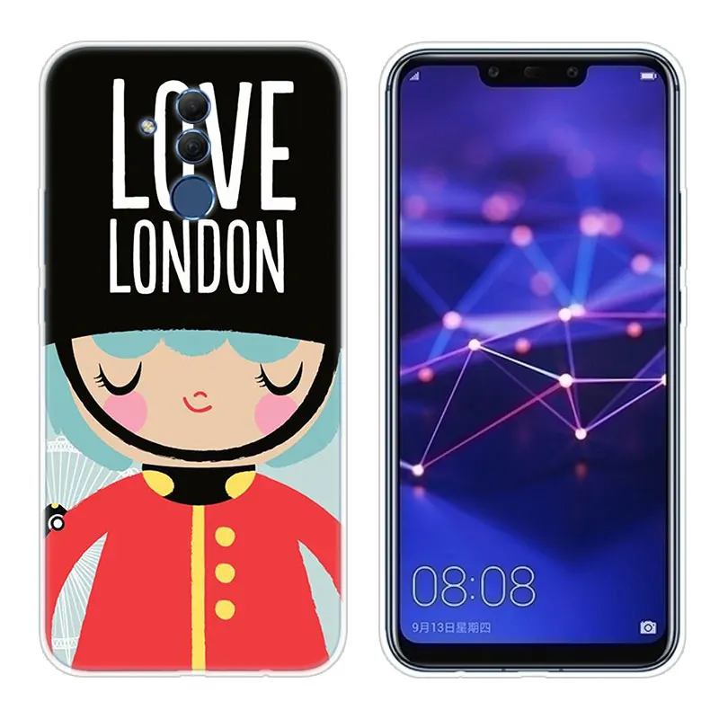 Модный мягкий силиконовый чехол для Huawei Mate 10 20 Lite Pro Y7 Y9 Prime 2019 Y5 Y6 2018 2017 | Мобильные